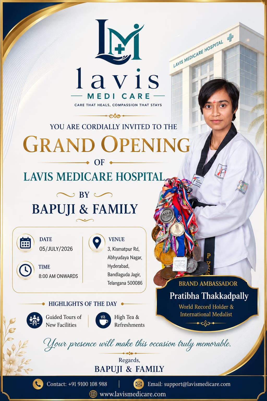 Lavis Medicare Grand Opening Invitation